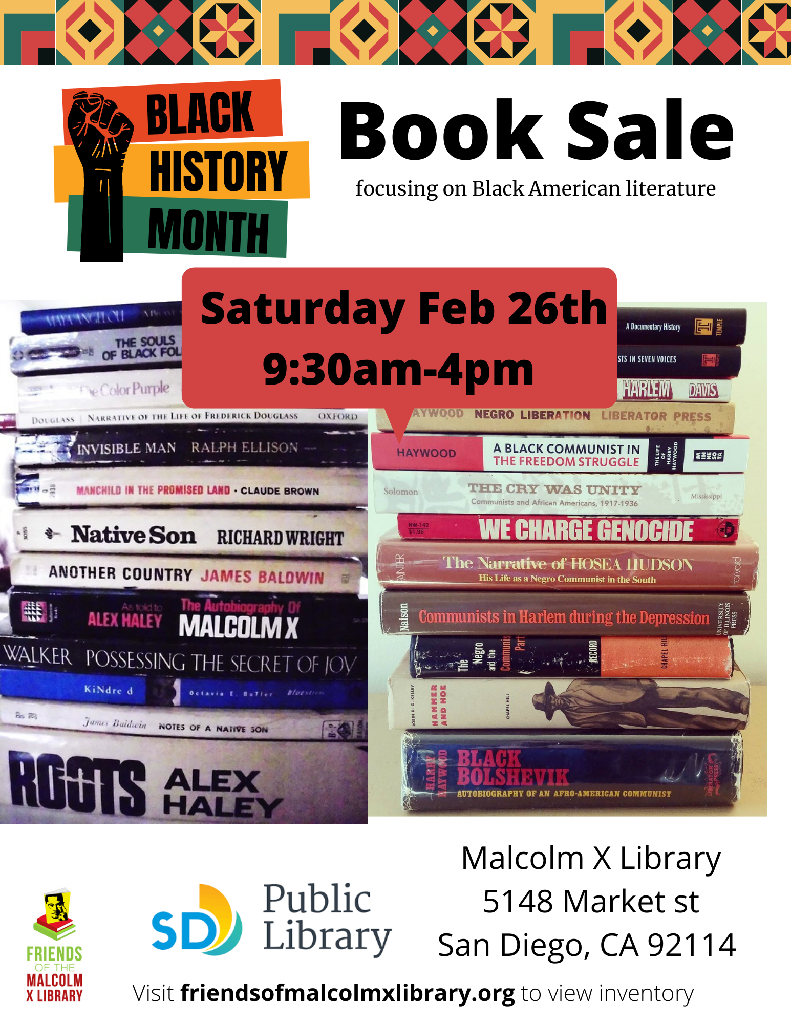 Black History Month Book Sale